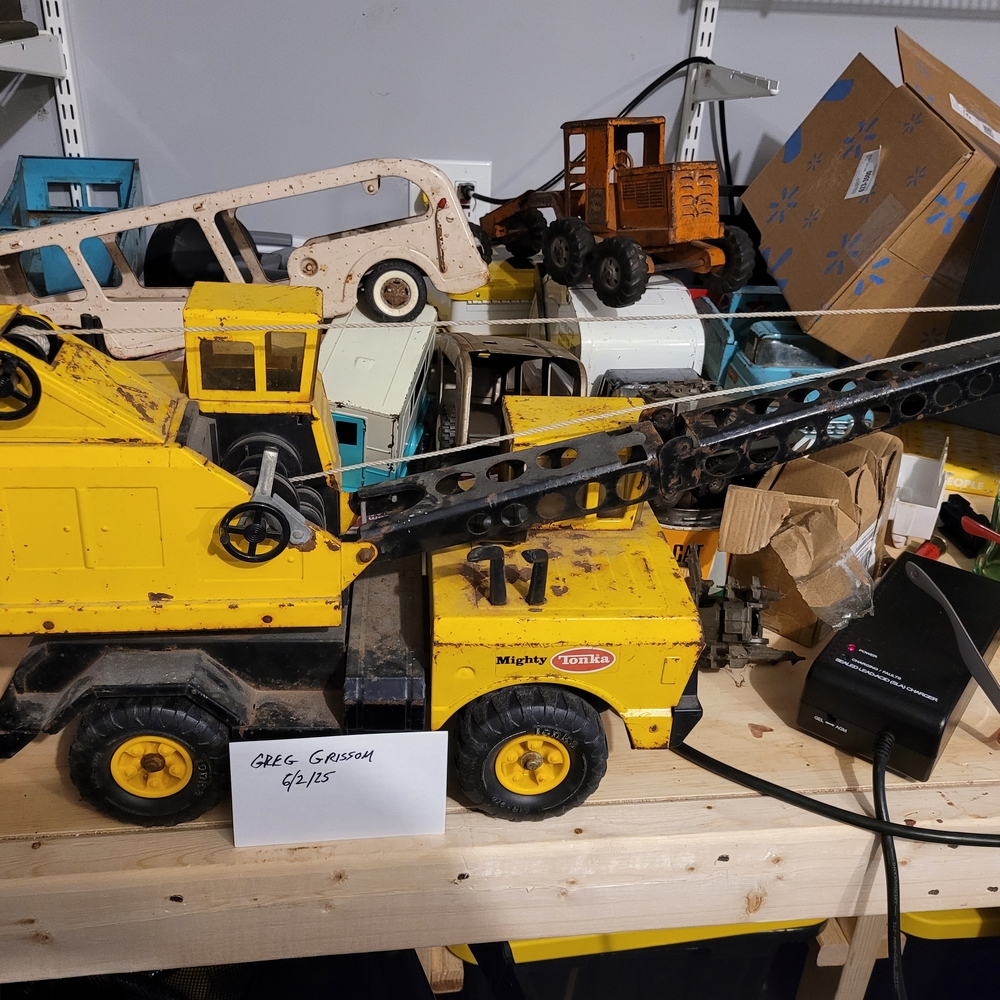 Vintage Yellow Tonka Crane Truck